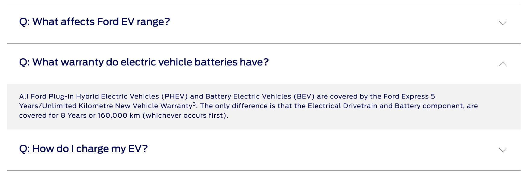 ford battery warranty