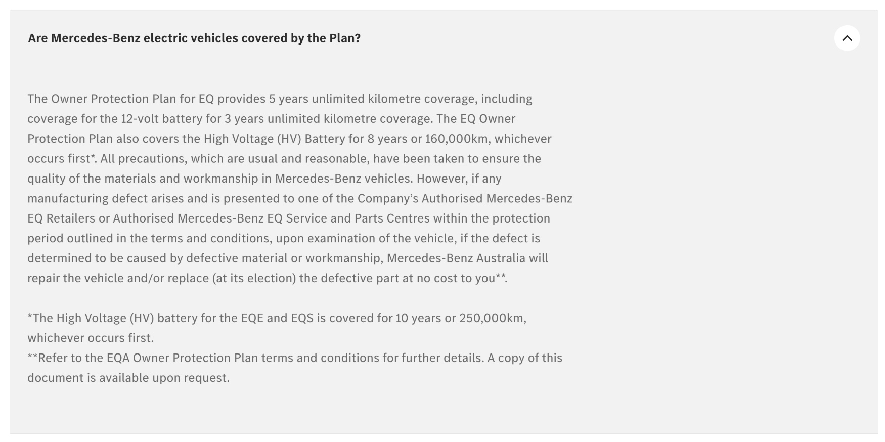 mercedes benz battery warranty